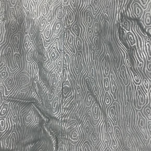 Gino Di Giorgio Vintage Textured Leather Skirt 5/6 - Picture 2 of 7